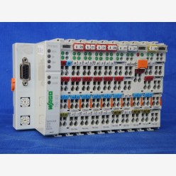 Wago 750-303 series PLC w. 9 cards